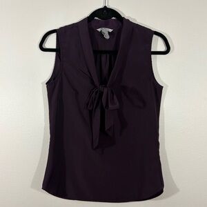 H&M Deep Purple Sleeveless Blouse